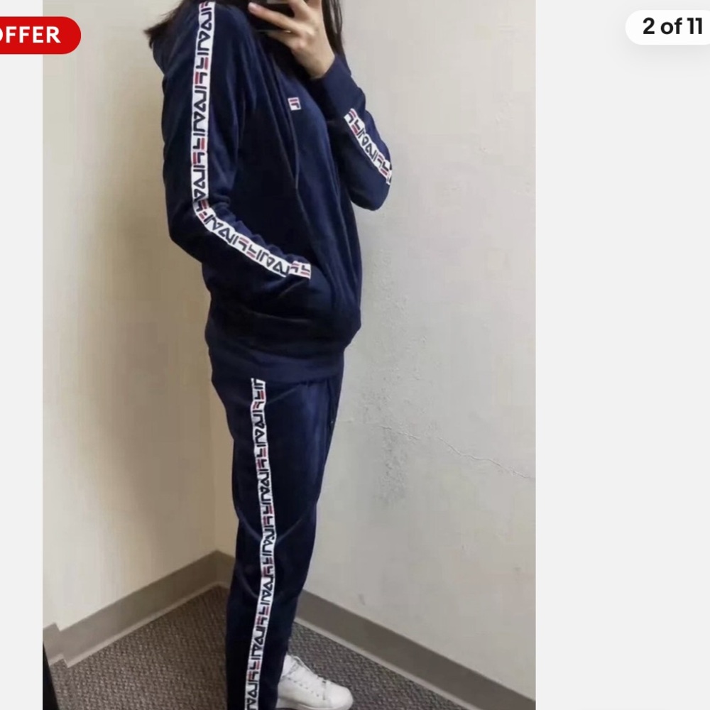 Fila Track Suit Full Zip Hoodie & Pants Suit NWOT